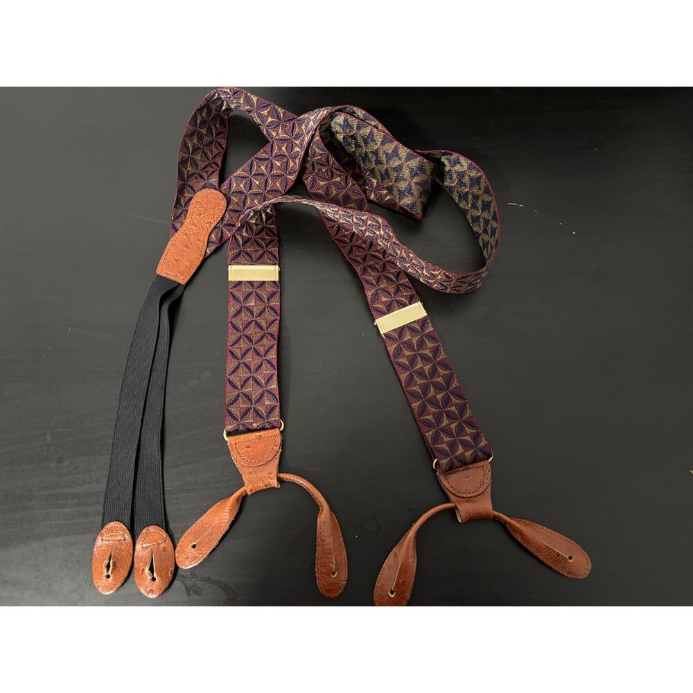 Martin Dingman Suspenders Brown Leather